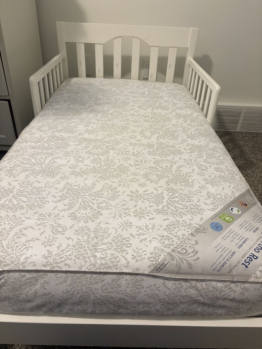 toddler bed mattress, also fits standard crib