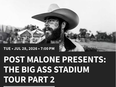 Post Malone @ Rice Eccles Stadium/ Shaded side.