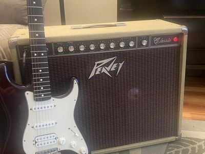 1974 100 Series Peavey Classic 50W 6L6 Tube 212 Tweed Guitar Amplifier - Made in USA amp