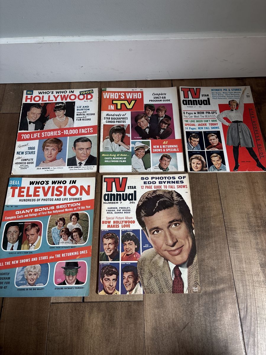 Vintage television/Hollywood magazines