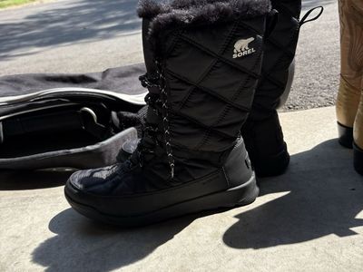 Winter boots and cowboy boots