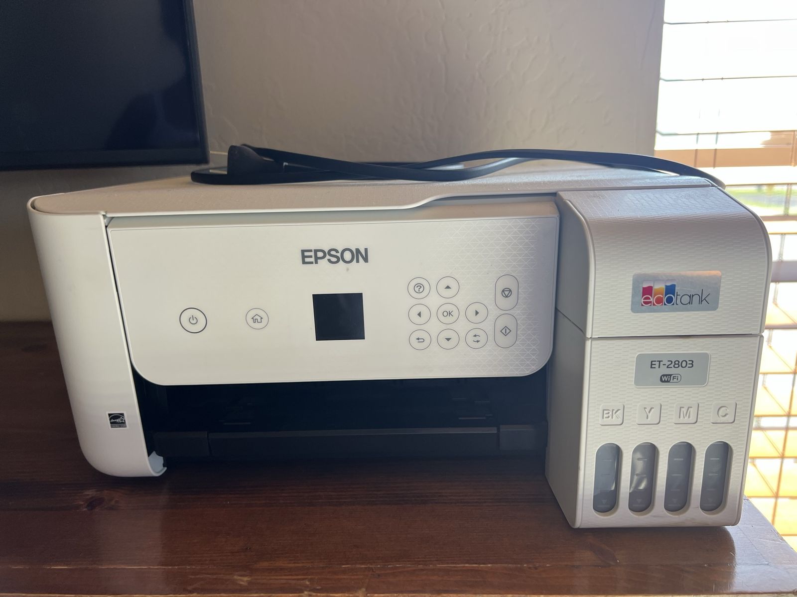 Epson EcoTank ET-2803 Wireless Color All-in-One Supertank Printer - White