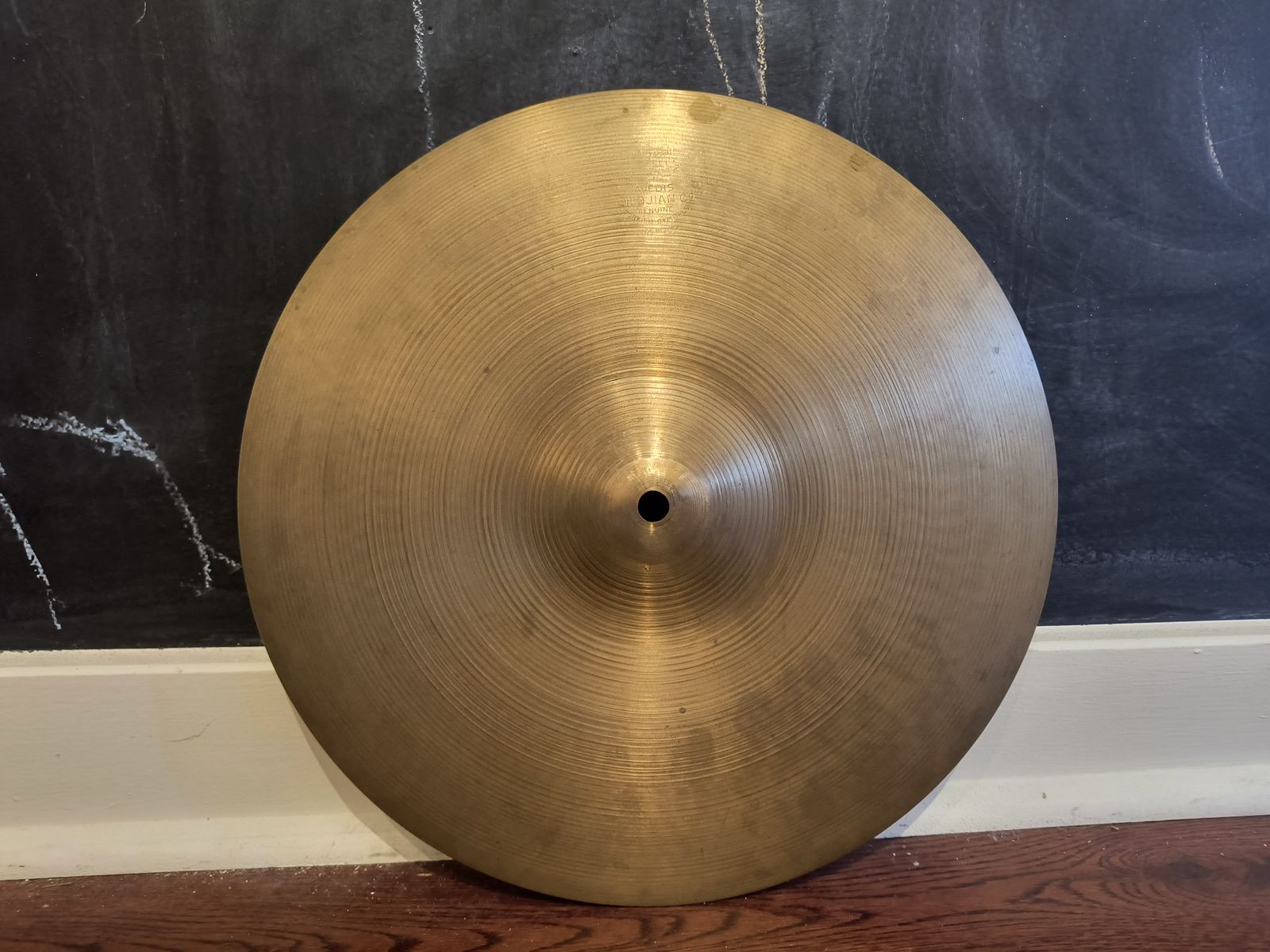 Vintage 1960s A Avedis Zildjian 14" Hi-hat Cymbal 1355g