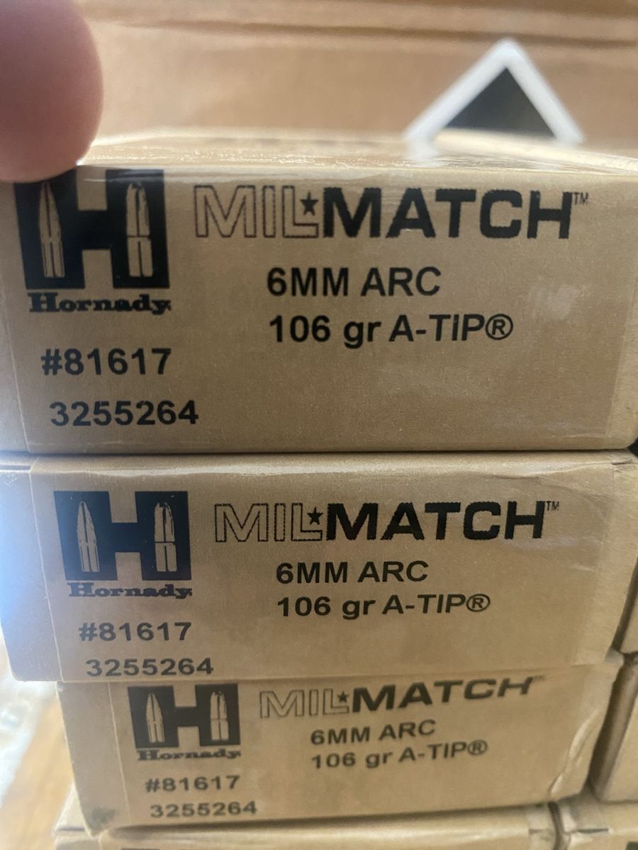 6mm ARC Hornady ammo