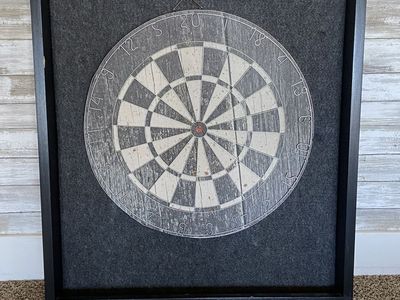 Dartboard and Frame - Rustic Farmhouse Style Decorative Dartboard frame and dartboard