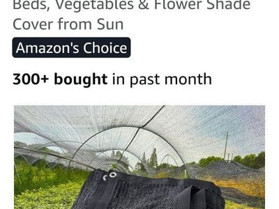 40% shade cloth black set of 2; 6.5x10ft