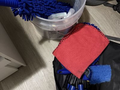 Car Washing and Detailing Kit with Bucket, Brushes, and Microfiber Towels