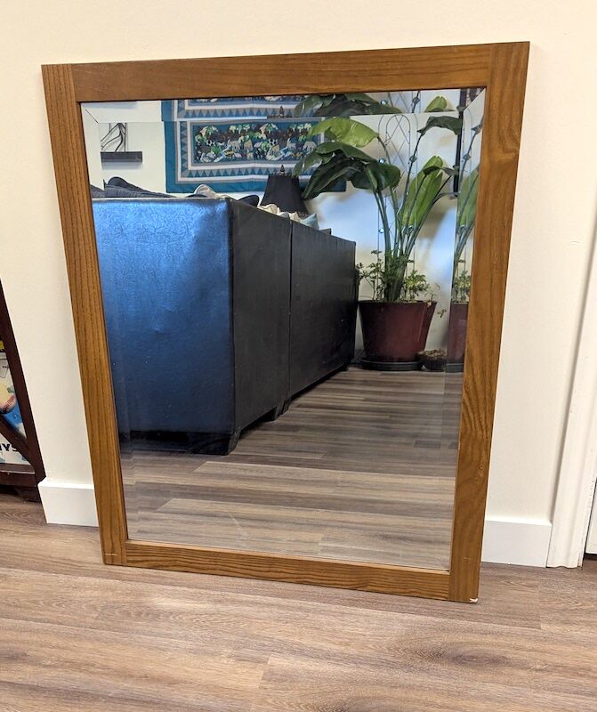 Mirror with Wood frame