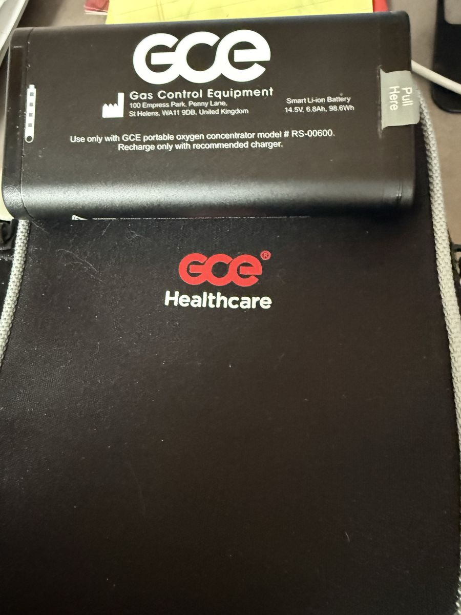 Battery for GCE portable concentrator