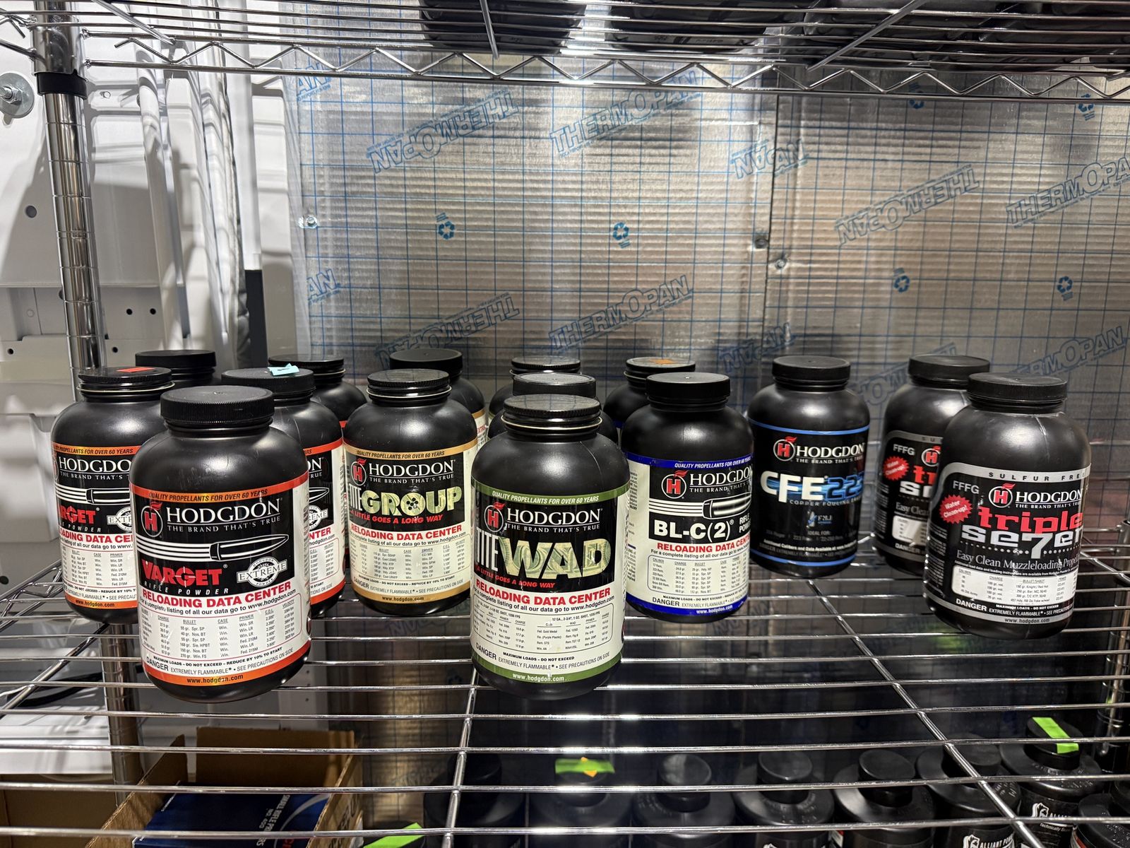 Hodgdon Reloading Powder Variety - H4895, BL-C(2), CFE 223, Triple Seven, TiteWad, IMR4227, H110