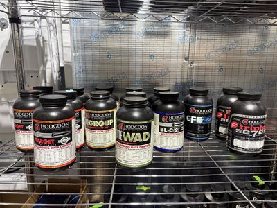 Hodgdon Reloading Powder Variety - H4895, BL-C(2), CFE 223, Triple Seven, TiteWad, IMR4227, H110