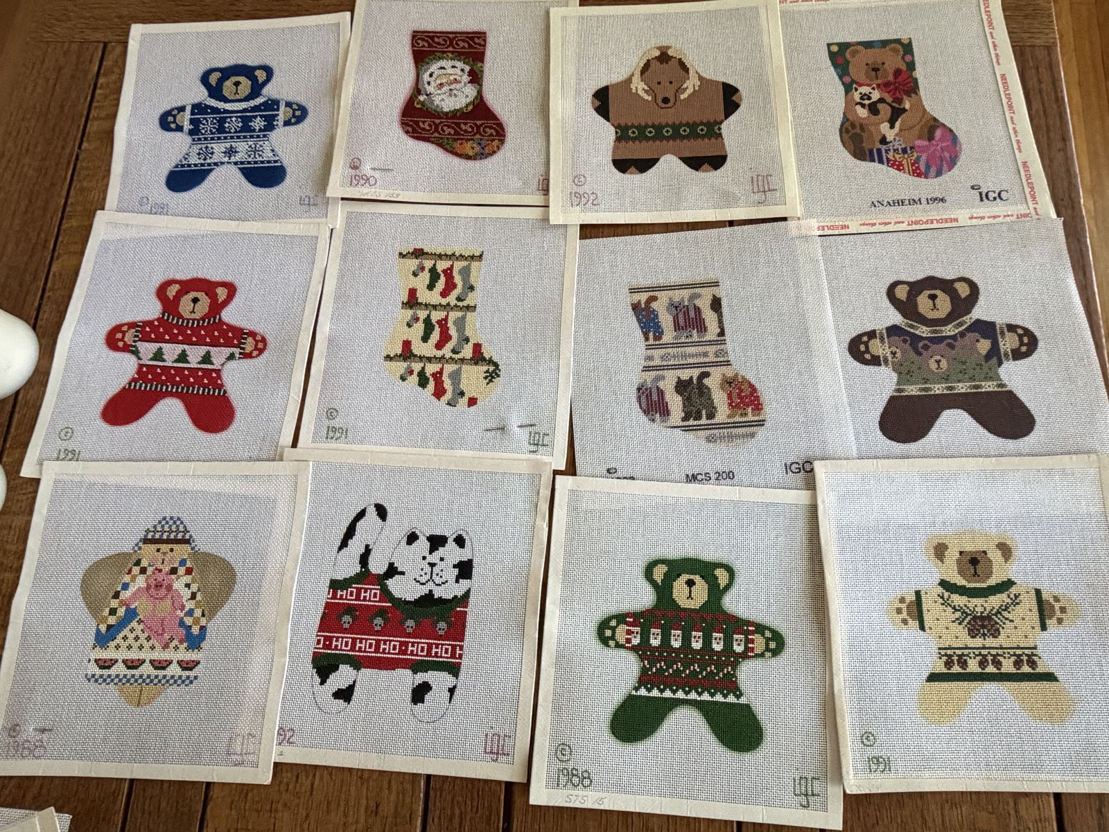 Needlepoint canvases