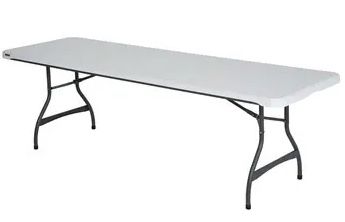 Lifetime 8 foot nesting Table (White)