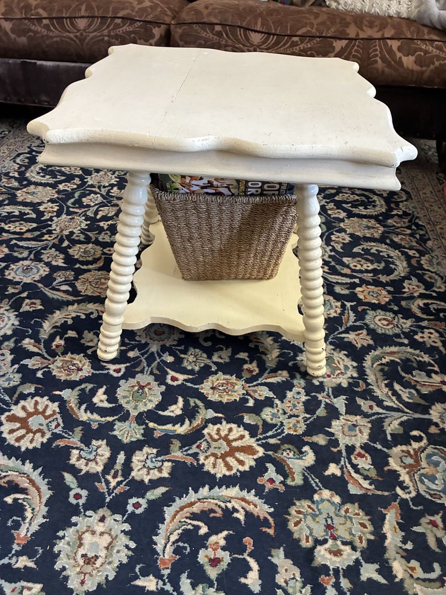 Small wooden vintage living room table