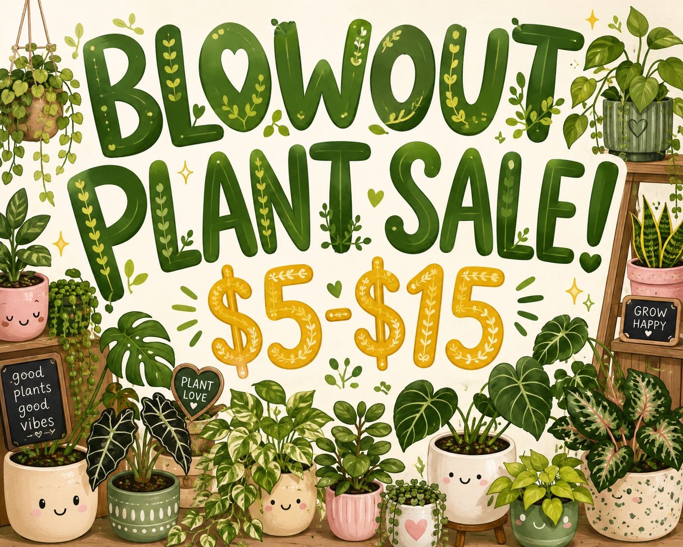 Blowout Houseplant Sale!! 🪴