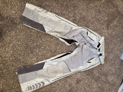 Joe Rocket XL Short Phoenix 4.0 Men's Motorcycle Pants Silver/Grey Textile Mesh