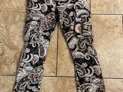 The Rebel Vengeance Mens Paisley Cargo Pants - Size's 28" to 36"