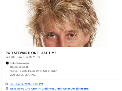 Rod Stewart concert at UFCUA