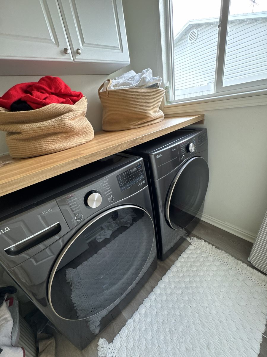 LG Black Steel Smart Washer & Electric Dryer Set - Like New