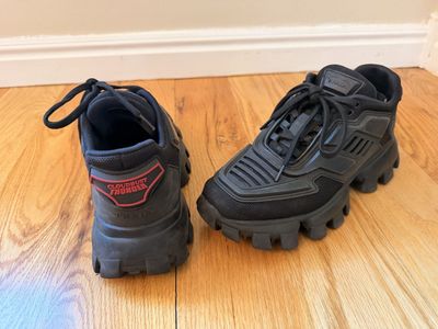 Prada Cloudbust Thunder Black Sneakers Size 36.5 EU, 6.5 US Made in Italy