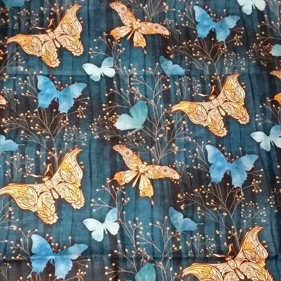 UNIQUE BUTTERFLY FABRIC...1+ Yards