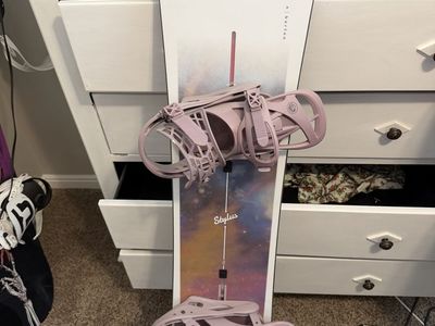 Burton snowboard and bindings