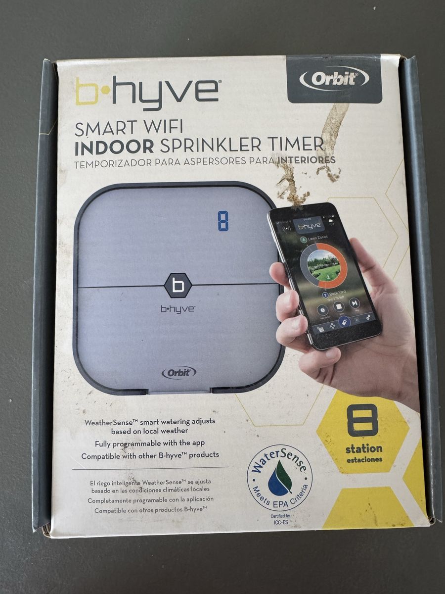 Orbit B-hyve Smart WiFi Indoor Sprinkler Timer 8-Station App Control WeatherSense