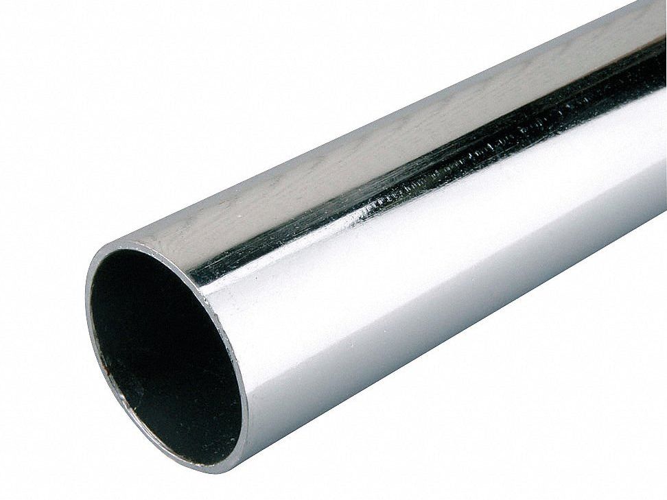 Save 45%! New Closet Poles - 1-5/16" Diameter - 8' Long - Chrome-plated Steel - Cut to Length