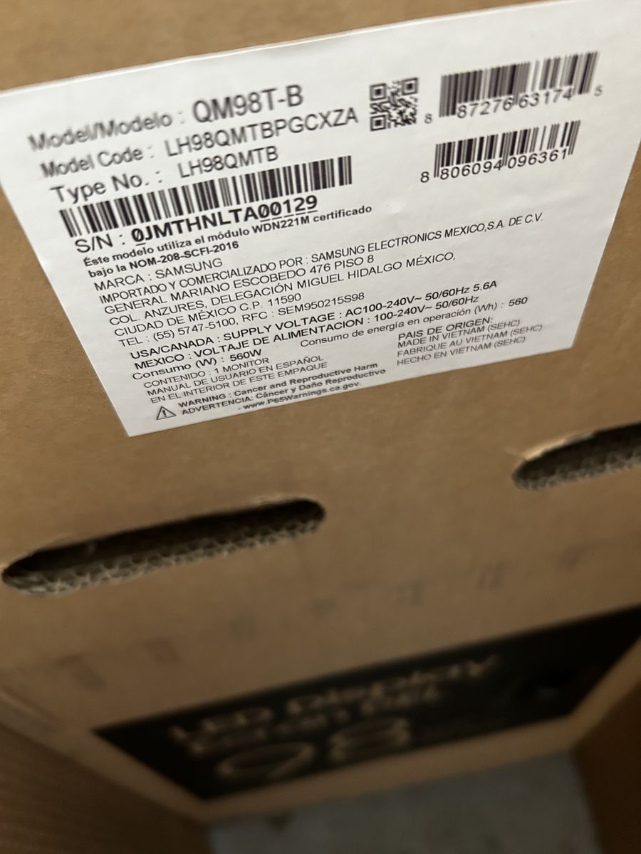 Samsung QM98T-B Crystal UHD 4K TV 98