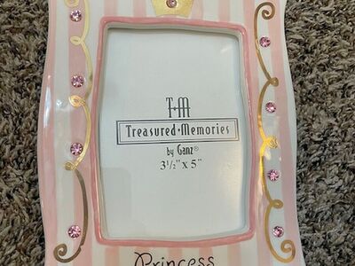 Princess Jeweled Frame 3.5” x 5” Treasured Memories by Ganz