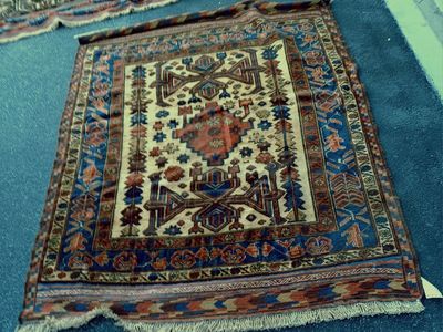 Authentic Hand-Knotted Wool Afghan Kazak Tribal Rug - 5x6 (4.8' x 6.4')