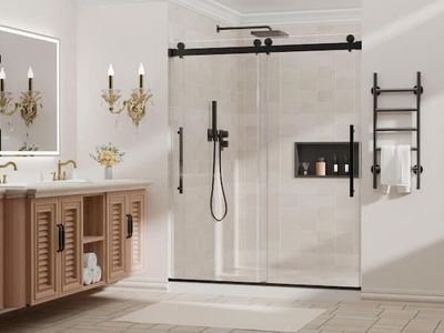 50 in. - 54 in. W x 74 in. H Sliding Frameless Shower Door