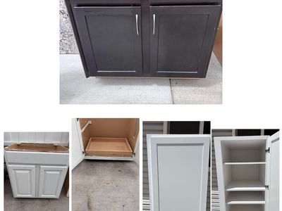 Cabinets for sale! Great for extra storage see description for details