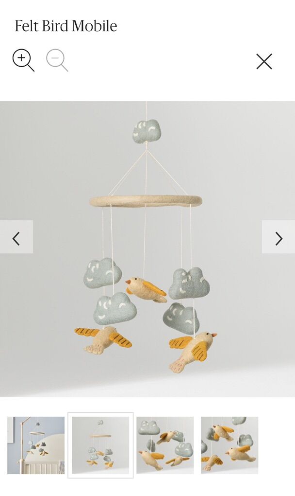 West Elm Bird Baby Mobile - OBO