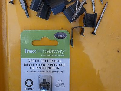 EDGE CLIPS AND BITS FOR TREX DECKING