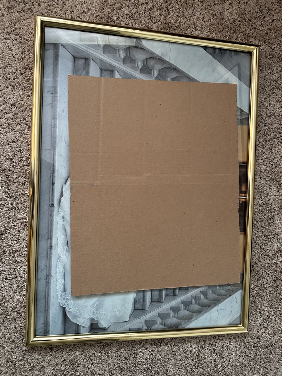 Gold metal frame