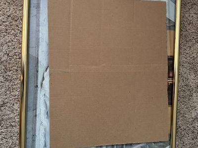 Gold metal frame