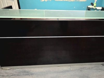 FREE - Commercial Reception Desk w/ Glass Top