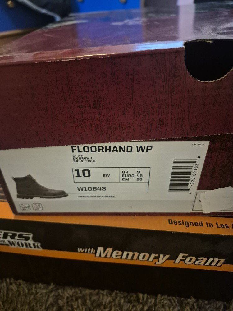 wolverine work boots size 10 wide $60