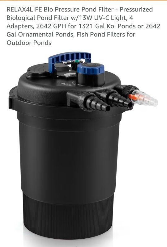 Pressurized Pond Filter