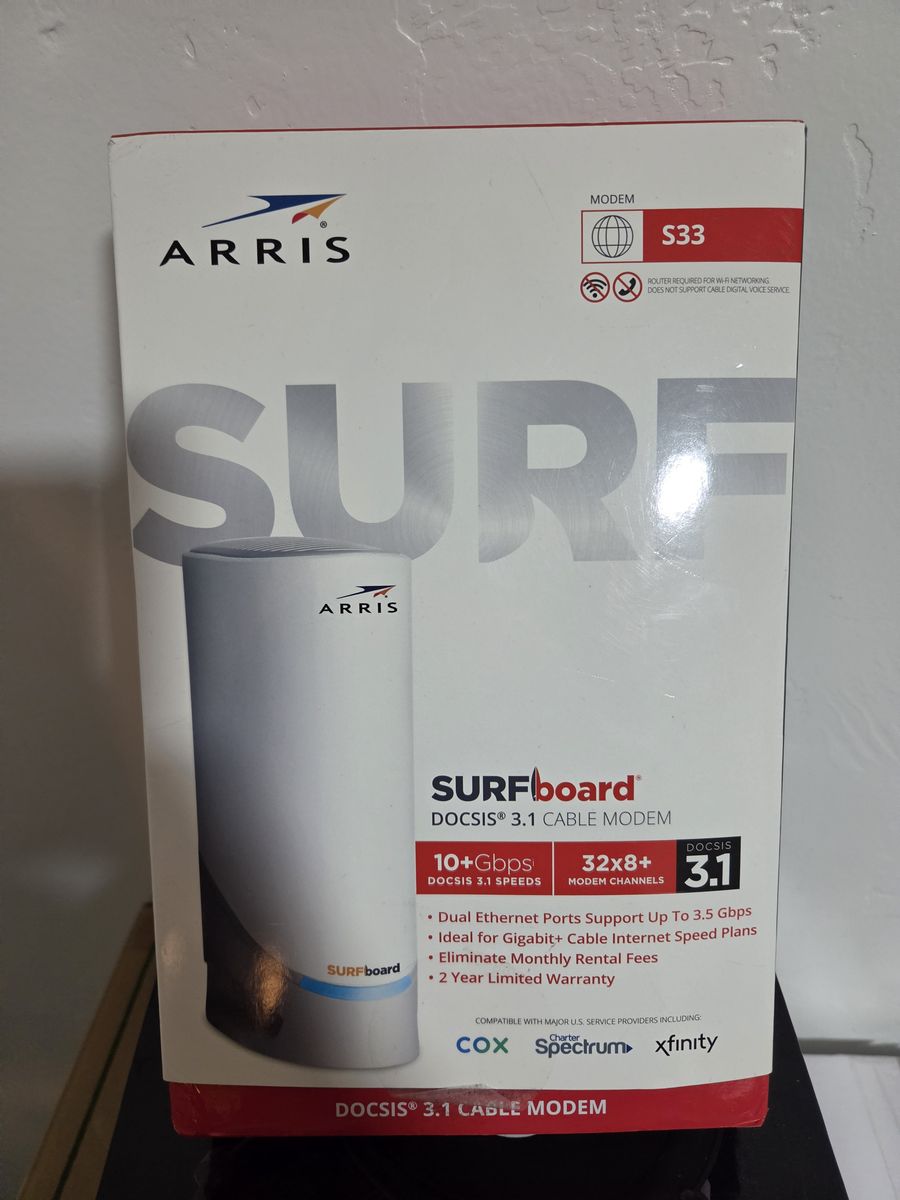 ARRIS SURFboard S33 DOCSIS 3.1 Cable Modem