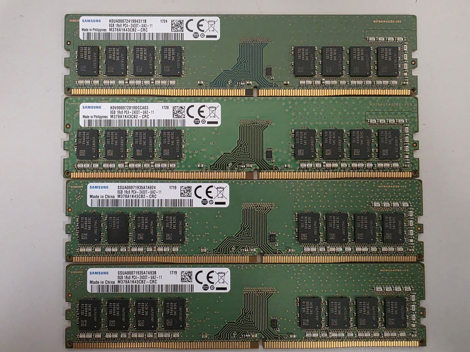 32 GB (4x8) DDR4 2400 RAM