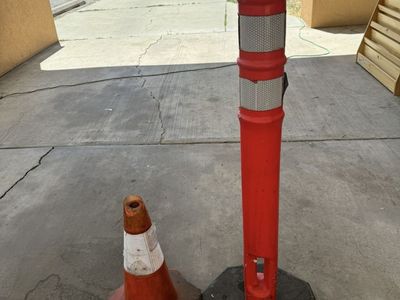 2 Reflective Safety Posts