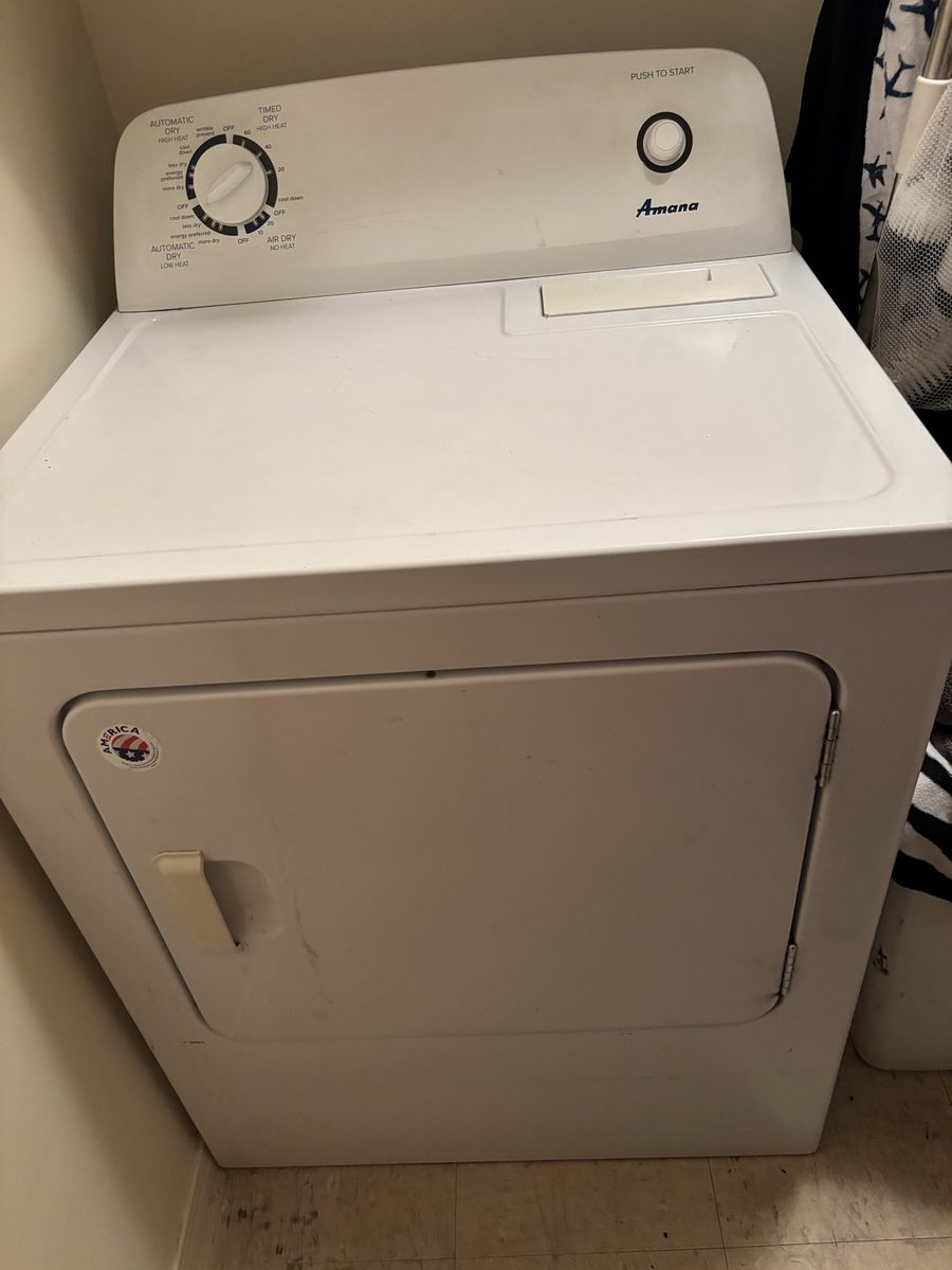 Amana washer and dryer