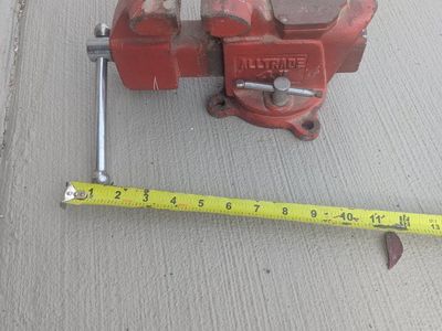 Alltrade 4 Inch Bench Vise with Swivel Base