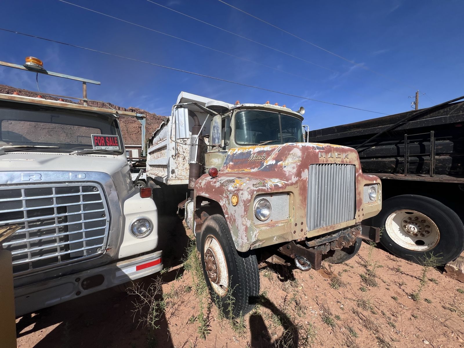 Older Mack Dump truck