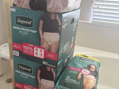 Women’s Depends Adult Diapers - XL & XXL