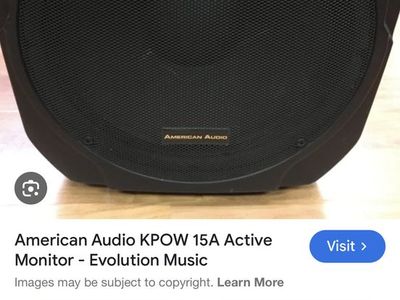 American Audio Speakers Kpow 15 A