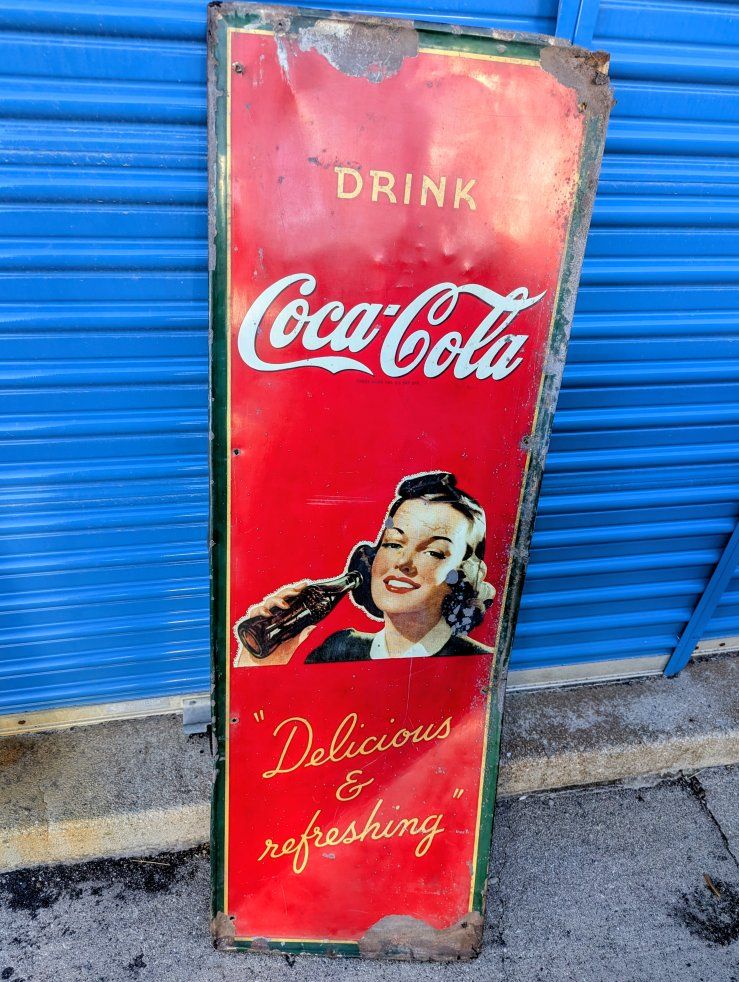 Original Coca-Cola Signs Advertising Lot Sale! (1930s-1990s)