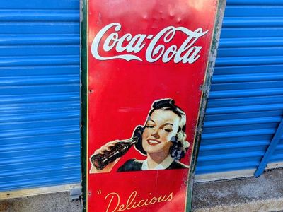 Original Coca-Cola Signs Advertising Lot Sale! (1930s-1990s)